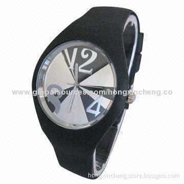 Gift watch, this could be your next year spring collection, silicone bracelet watch with shinny face